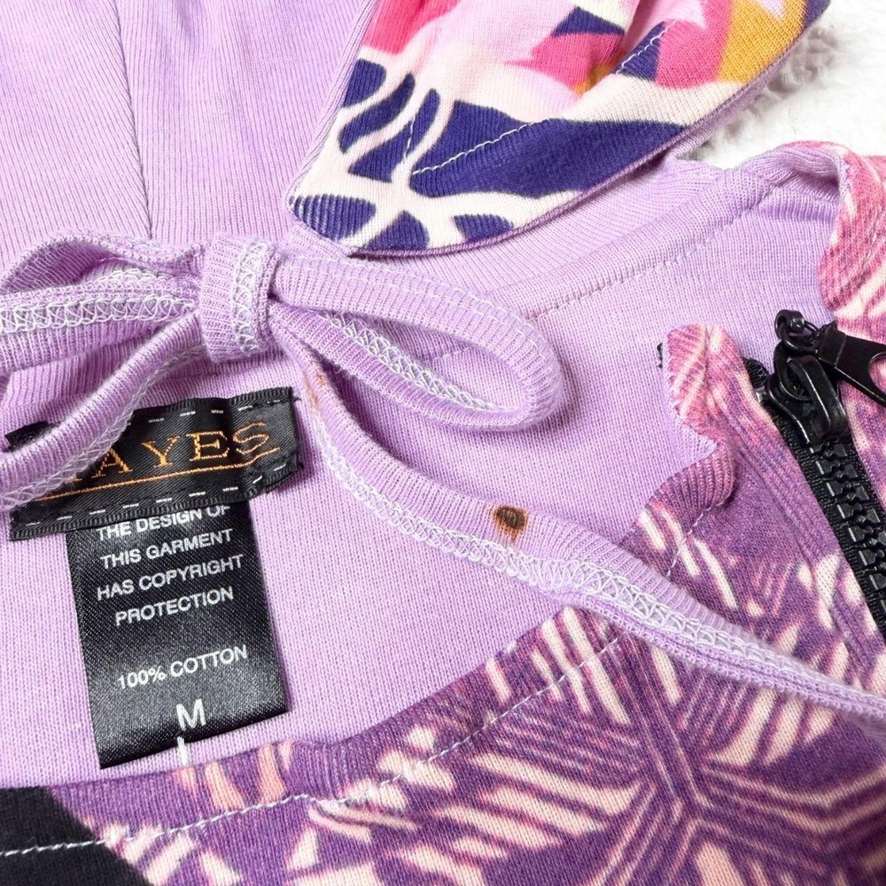 deadstock Hayes rare hooded graphic mini dress - Picture 8 of 8